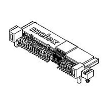 Molex Telecom And Datacom Connector, 29 Contact(S), Female, Right Angle, Surface Mount Terminal, Locking,  879751002